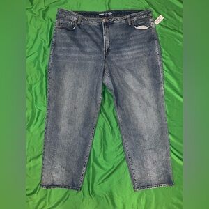 NWT Old Navy O.G Loose Relaxed Fit Medium Blue High Rise Jeans size 24